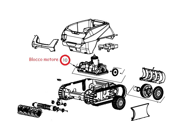 Blocco motore per pulitore serie RE -XA-CNX